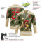 Custom Olive Red Vegas Gold-White Foodie Funny Hot Sauce Chili Hockey Lace Neck Jersey