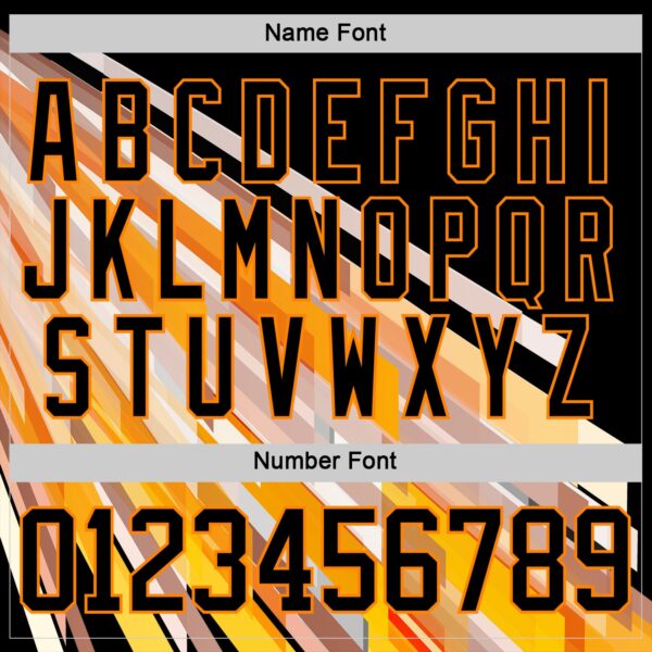 Custom Black Bay Orange-White Foodie Funny Tacos Hockey Lace Neck Jersey