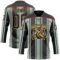 Custom Black Navy Green Red Gold-White Stripe Hockey Lace Neck Jersey