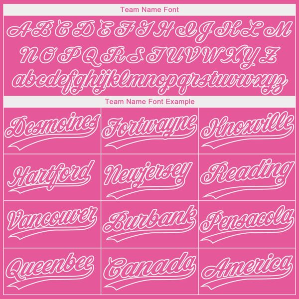 Custom Pink Pink-Camo 3D Pattern Design Authentic Baseball Jersey