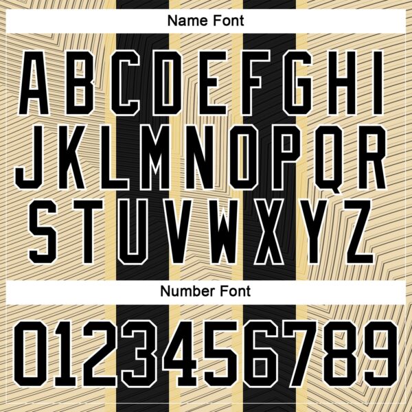 Custom Black Cream-White Stripe Hockey Lace Neck Jersey