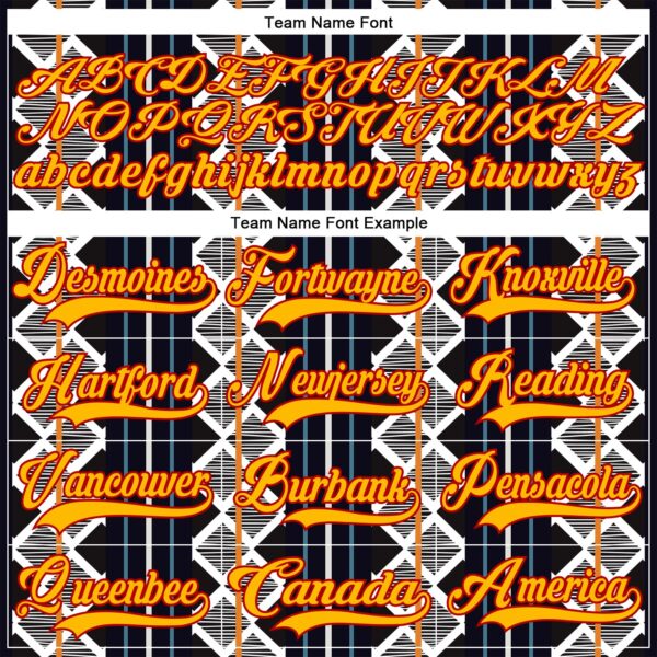 Custom Black Gold Blue Red-White Stripe Geometric Hockey Lace Neck Jersey