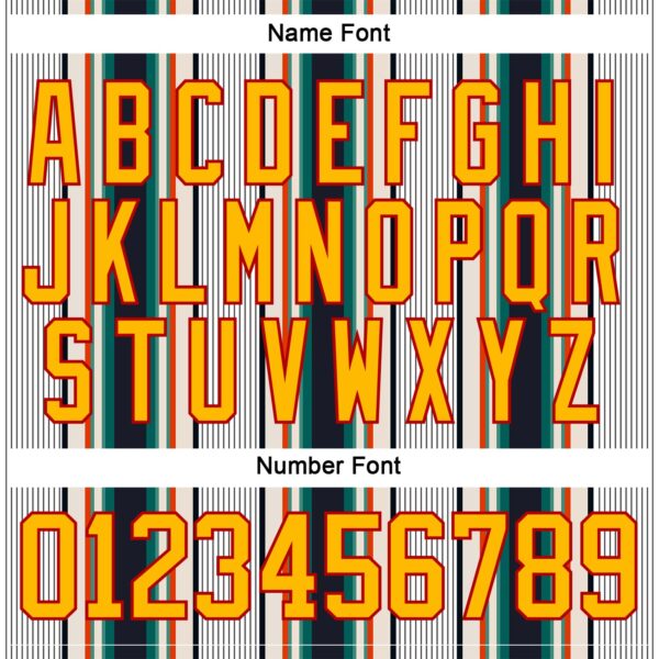 Custom White Gold Black Cream Green-Red Stripe Hockey Lace Neck Jersey