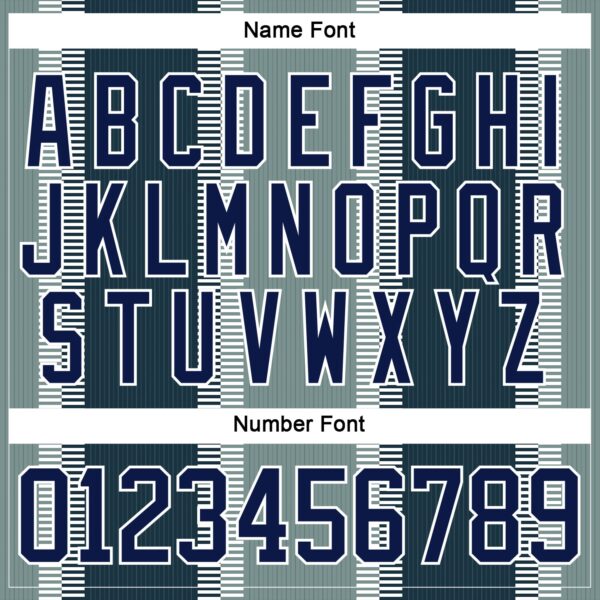 Custom Green Navy Black-White Stripe Hockey Lace Neck Jersey