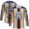 Custom Cream Steel Gray Red Navy-White Stripe Hockey Lace Neck Jersey