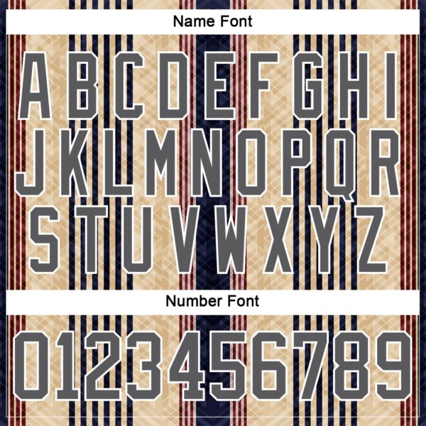 Custom Cream Steel Gray Red Navy-White Stripe Hockey Lace Neck Jersey