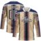 Custom Cream Steel Gray Red Navy-White Stripe Hockey Lace Neck Jersey