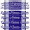 Custom Dark Purple Black-White Stripe Hockey Lace Neck Jersey