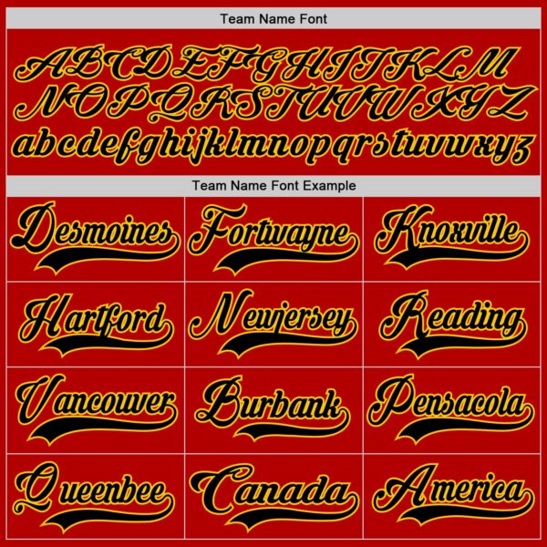 Custom Red Black Yellow-White Abstract Pattern Graphic Cyber Mecha E-sport Hockey Lace Neck Jersey