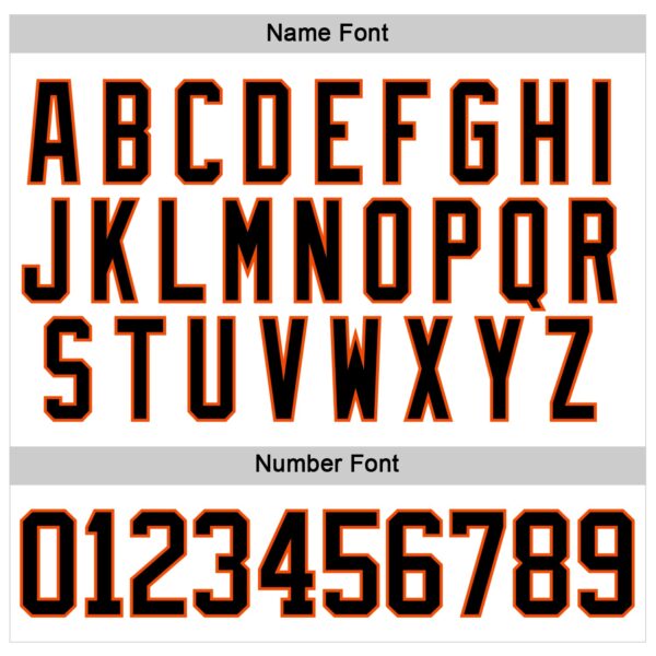 Custom White Black Gray-Orange Abstract Pattern Graphic Cyber Mecha E-sport Hockey Lace Neck Jersey