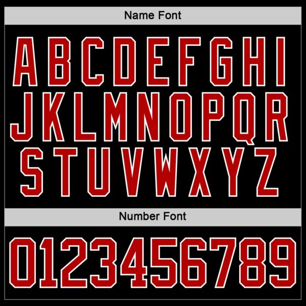 Custom Black Red Yellow-White Abstract Pattern Graphic Cyber Mecha E-sport Hockey Lace Neck Jersey