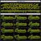 Custom White Green Black-Yellow Abstract Pattern Graphic Cyber Mecha E-sport Hockey Lace Neck Jersey