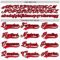 Custom White Fire Red Thunder Blue-Black Abstract Pattern Graphic Cyber Mecha E-sport Hockey Lace Neck Jersey