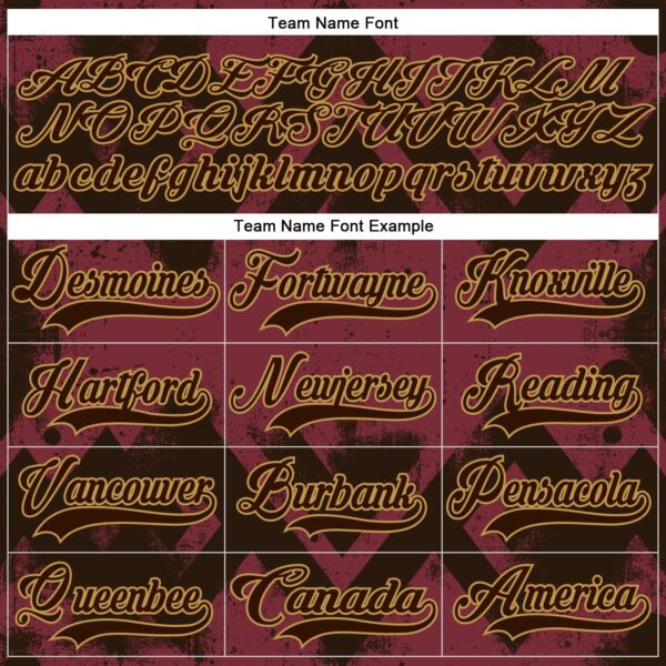 Custom Burgundy Brown-Old Gold Tribal Indigenous Grunge Splash Hockey Lace Neck Jersey