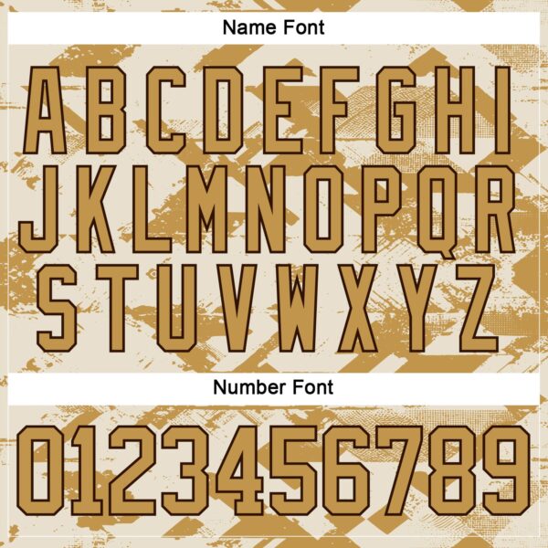 Custom Cream Old Gold-Brown Tribal Indigenous Grunge Splash Hockey Lace Neck Jersey