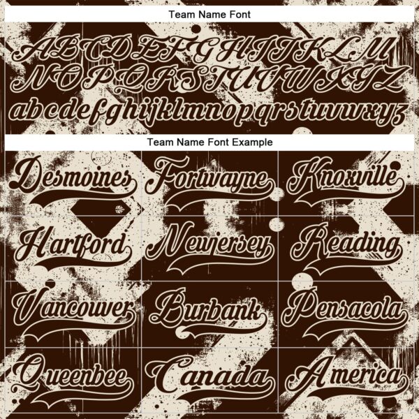 Custom Brown Cream Tribal Indigenous Grunge Splash Hockey Lace Neck Jersey