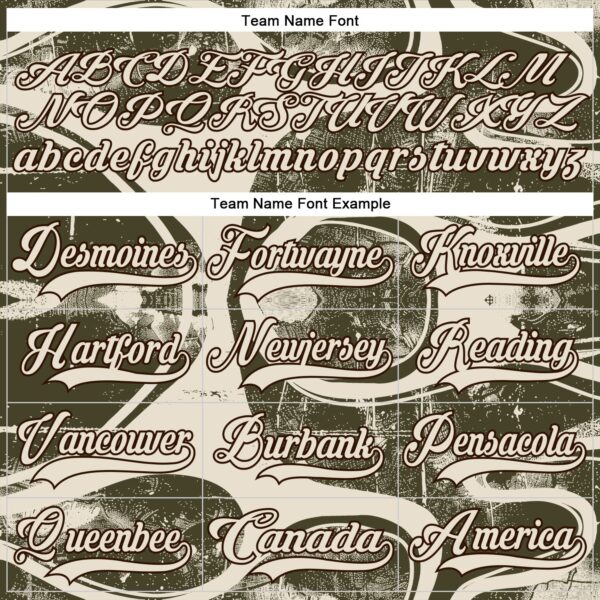 Custom Cream Olive Brown-Burgundy Tribal Indigenous Grunge Splash Hockey Lace Neck Jersey