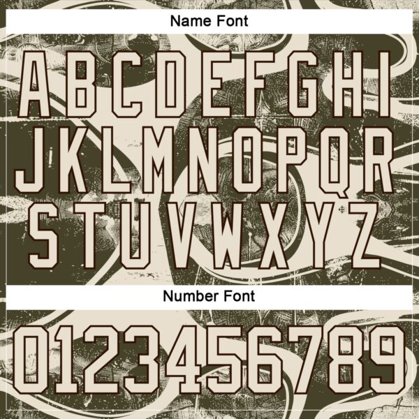 Custom Cream Olive Brown-Burgundy Tribal Indigenous Grunge Splash Hockey Lace Neck Jersey