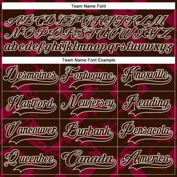 Custom Brown Red-Cream Tribal Indigenous Grunge Splash Hockey Lace Neck Jersey