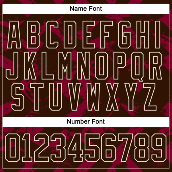 Custom Brown Red-Cream Tribal Indigenous Grunge Splash Hockey Lace Neck Jersey