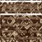 Custom Brown City Cream Tribal Indigenous Grunge Geometric Splash Hockey Lace Neck Jersey