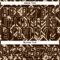 Custom Brown City Cream Tribal Indigenous Grunge Geometric Splash Hockey Lace Neck Jersey