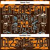 Custom Brown Bay Orange Blue-City Cream Tribal Indigenous Grunge Splash Hockey Lace Neck Jersey