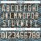 Custom Shadow Blue Cream-Brown Tribal Indigenous Grunge Geometric Splash Hockey Lace Neck Jersey