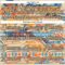 Custom Shadow Blue City Cream Brown-Orange Tribal Indigenous Grunge Splash Hockey Lace Neck Jersey