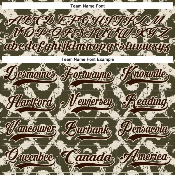 Custom Olive Brown Cream-Burgundy Tribal Indigenous Grunge Splash Hockey Lace Neck Jersey