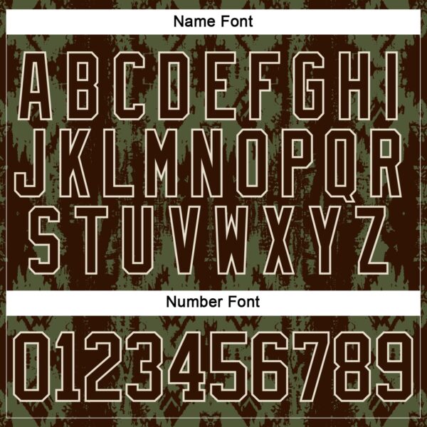 Custom Olive Brown Cream-Burgundy Tribal Indigenous Grunge Splash Hockey Lace Neck Jersey