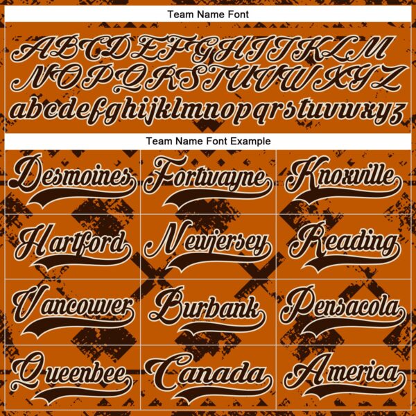 Custom Texas Orange Brown-Cream Tribal Indigenous Grunge Splash Hockey Lace Neck Jersey
