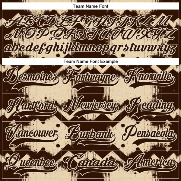 Custom City Cream Brown-Cream Tribal Indigenous Grunge Geometric Splash Hockey Lace Neck Jersey