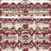 Custom Burgundy Cream-Brown Tribal Indigenous Grunge Geometric Splash Hockey Lace Neck Jersey