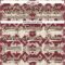 Custom Burgundy Cream-Brown Tribal Indigenous Grunge Geometric Splash Hockey Lace Neck Jersey
