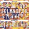 Custom Texas Orange White Yellow Blue-Brown Tribal Indigenous Grunge Splash Hockey Lace Neck Jersey