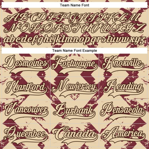 Custom City Cream Burgundy-Brown Tribal Indigenous Grunge Splash Hockey Lace Neck Jersey