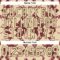 Custom City Cream Burgundy-Brown Tribal Indigenous Grunge Splash Hockey Lace Neck Jersey