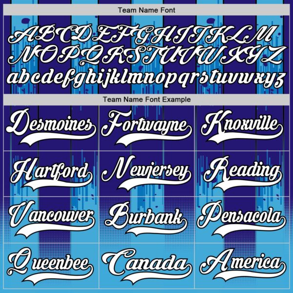 Custom White Blue Gold-Black Abstract Buffalo Inspired Stripe Hockey Lace Neck Jersey