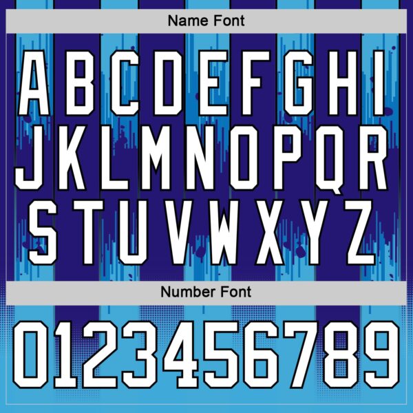 Custom White Blue Gold-Black Abstract Buffalo Inspired Stripe Hockey Lace Neck Jersey