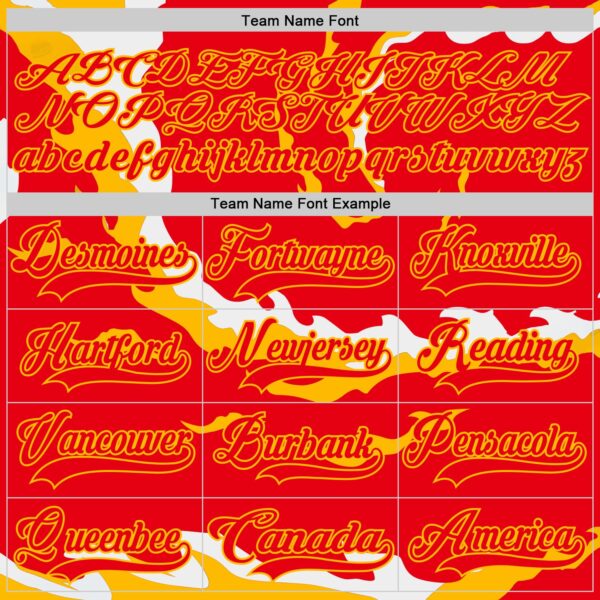 Custom Fire Red Gold-White Abstract Calgary Inspired Flame Hockey Lace Neck Jersey