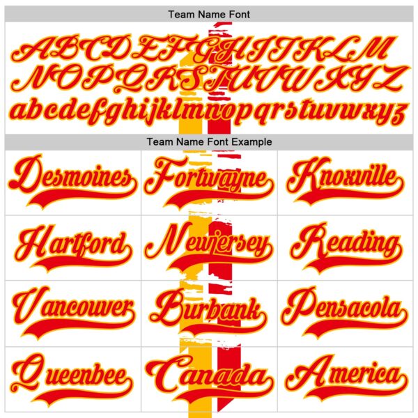 Custom White Fire Red-Gold Abstract Calgary Inspired Grunge Stripe Hockey Lace Neck Jersey