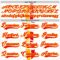 Custom White Fire Red-Gold Abstract Calgary Inspired Grunge Stripe Hockey Lace Neck Jersey