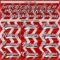 Custom Red White-Black Abstract Chicago Inspired Zigzag Hockey Lace Neck Jersey