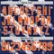 Custom Orange Navy-White Abstract Edmonton Inspired Splash Hockey Lace Neck Jersey