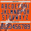 Custom Orange Navy-White Abstract Edmonton Inspired Splash Hockey Lace Neck Jersey