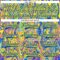 Custom Yellow Thunder Blue Pink-Light Yellow Trippy Psychedelic Fluid Hockey Lace Neck Jersey