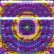 Custom Navy Purple Yellow-Deep Pink Trippy Psychedelic Hockey Lace Neck Jersey