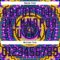 Custom Navy Purple Yellow-Deep Pink Trippy Psychedelic Hockey Lace Neck Jersey