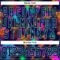 Custom Navy Ice Blue Yellow-Pink Trippy Psychedelic Magic Mushrooms Hockey Lace Neck Jersey